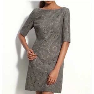 Adrianna Papell Crochet Midi Dress